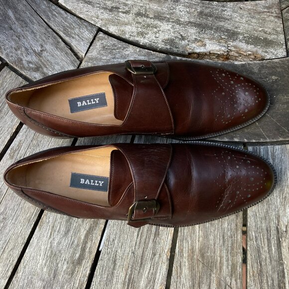 bally monk strap brown 9.5 B main image 9